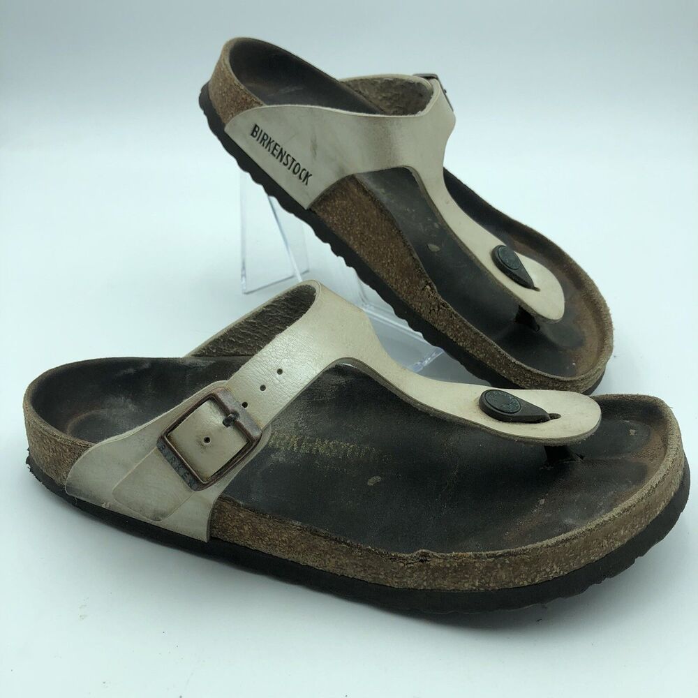Birkenstock Gizeh Womens 7 EU 38 Leather T Strap Thong Sandal